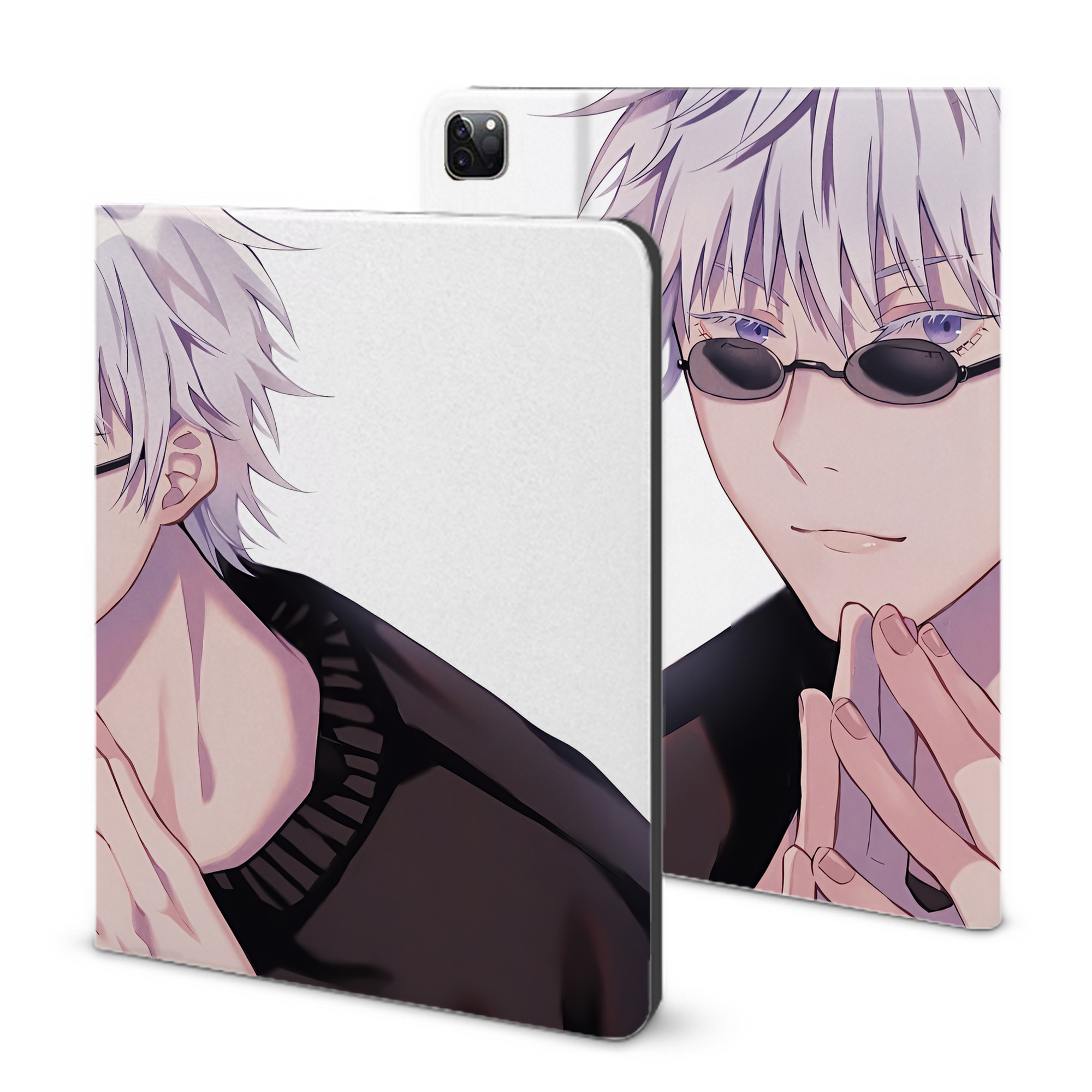 （画像用） 呪術廻戦 Jujutsu Kaisen IPad ケース ブック型 PUレザー TPU 耐衝撃 軽量 薄型 ペン収納なし 全面保護 IPad 各モデル対応